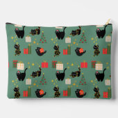Pochette À Accessoires Chats noirs de Noël (Verso)