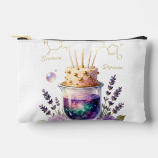 Pochette À Accessoires Chemistry Birthday Celebration Flask and Floral Ca