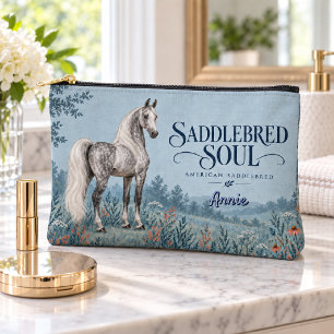 Pochette À Accessoires Cheval Gris Pommelé Saddlebred Soul
