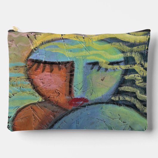 Pochette À Accessoires Cheveux de plage - Art abstrait (Recto)