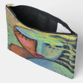 Pochette À Accessoires Cheveux de plage - Art abstrait (Ouvrir)