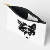 Pochette À Accessoires chic corgi visage (Ouvrir)
