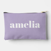 Pochette À Accessoires Chic Lavande violet Monogramme (Verso)
