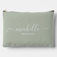 Chic Minimaliste Dusty Sage Épouse Personnalisée