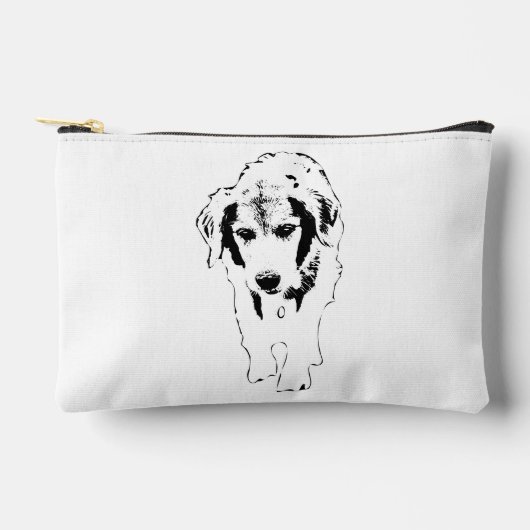 Pochette À Accessoires Chic Pouch, Puppy Focus (Recto)