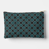 Pochette À Accessoires Chic tendance moderne stylish Girly Turquoise Dot  (Verso)