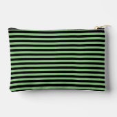 Pochette À Accessoires Chic vert et noir rayé (Verso)