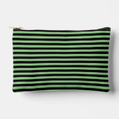 Pochette À Accessoires Chic vert et noir rayé (Recto)