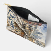 Pochette À Accessoires Chicago El Train in the Winter Snow (Ouvrir)