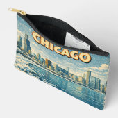 Pochette À Accessoires Chicago skyline and Lake Michigan in winter  (Ouvrir)