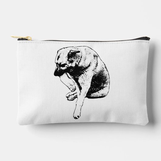Pochette À Accessoires Chien au Regard Tranquille (Recto)