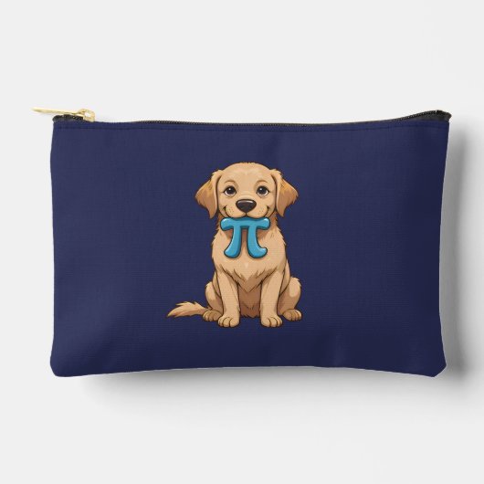 Pochette À Accessoires Chien de Jour Personnalisé Avec Symbole Pi (Recto)