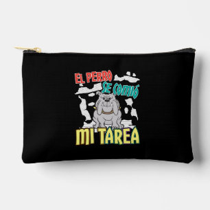 Pochette À Accessoires Chien Espagnol A Mangé Mon Devoir - Perro Tarea