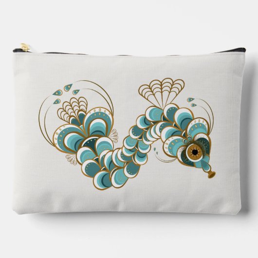 Pochette À Accessoires Chimera - Peacock Seahorse Large Pouch (Recto)