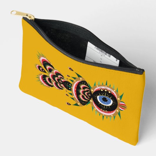 Pochette À Accessoires Chimera - Poisson Oiseau Petit Pouch (Ouvrir)