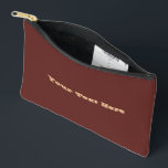 Pochette À Accessoires Chocolat Labrador Fourrure de chien Brown couleur<br><div class="desc">Accessoire de rangement Sac à main petit sac à main imprimé coupe couture style et décontracté marquant de mode accessoire imprimé avec Chocolate Labrador Dog Fur Brown couleur solide arrière - plan illustration sur tous les produits avec une phrase de texte modèle personnalisable Votre texte Ici dans une couleur de...</div>