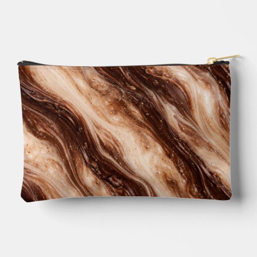 Pochette À Accessoires Chocolate Milkshake Marble Texture (Verso)