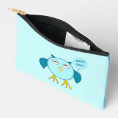 Pochette À Accessoires Chouette Bébé Bleu Cute (Ouvrir)