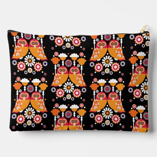 Pochette À Accessoires Chouette d'art populaire (Verso)