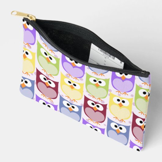 Pochette À Accessoires Chouettes mignonnes, Chouette Motif, Chouettes pou (Ouvrir)