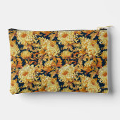 Pochette À Accessoires Chrysanthème Navy et Or (Verso)