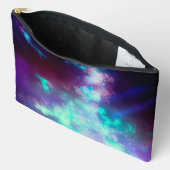 Pochette À Accessoires Ciel nocturne néon (Ouvrir)