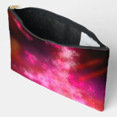 Pochette À Accessoires Ciel nocturne rose (Ouvrir)