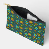 Pochette À Accessoires Citation chrétienne ‘Jésus vit’ Vert (Ouvrir)