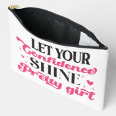 Pochette À Accessoires Citation de Maquillage (Ouvrir)
