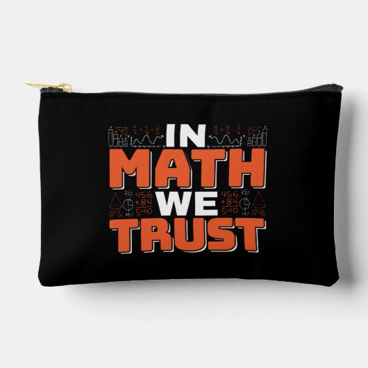Pochette À Accessoires Citation de professeur de mathématiques - En Math (Recto)