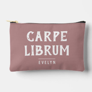 Pochette À Accessoires Citation drôle d'amateur de livres Rose Poussiéreu