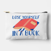 Pochette À Accessoires Citation mignonne "Perdez-vous dans un livre" (Recto)