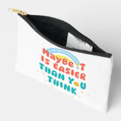 Pochette À Accessoires Citation Rétro Positive (Ouvrir)