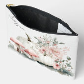 Pochette À Accessoires Citrouilles et fleurs d'automne (Ouvrir)