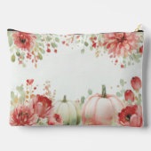 Pochette À Accessoires Citrouilles et fleurs d'automne (Verso)
