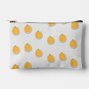 Pochette À Accessoires Citrouilles sur gris