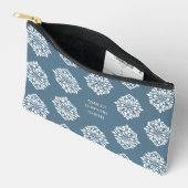 Pochette À Accessoires Classé Damask Regency Turquoise Grey (Ouvrir)