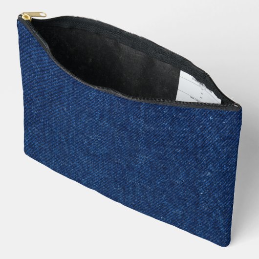 Pochette À Accessoires "Classic Blue Jean" (Ouvrir)
