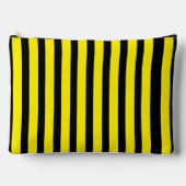 Pochette À Accessoires Classic Bright Jaune et Noir rayé (Recto)