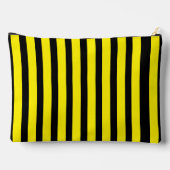 Pochette À Accessoires Classic Bright Jaune et Noir rayé (Verso)