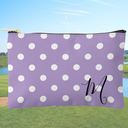 Pochette À Accessoires Classic Purple Polka Dots Pattern Makeup or