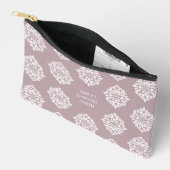 Pochette À Accessoires Classique Damask Regency Toscane rose pâle (Ouvrir)