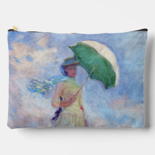 Pochette À Accessoires Claude Monet - Femme avec un parasol face à droite
