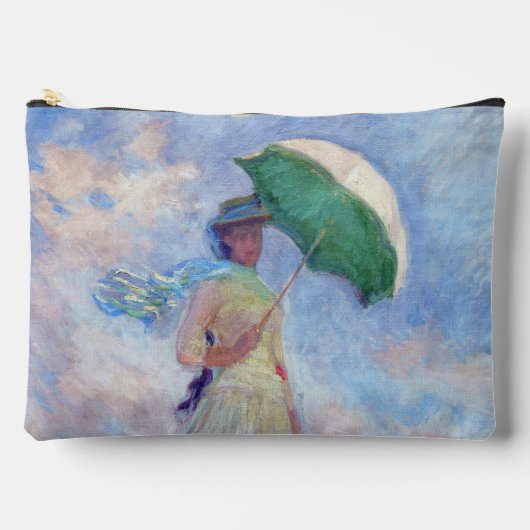 Pochette À Accessoires Claude Monet - Femme avec un parasol face à droite (Recto)
