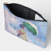Pochette À Accessoires Claude Monet - Femme avec un parasol face à droite (Ouvrir)