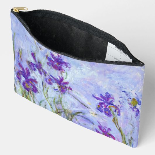 Pochette À Accessoires Claude Monet - Lilac Irises / Iris Mauves (Ouvrir)