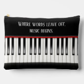 Pochette À Accessoires Clavier de piano avec devis (Recto)