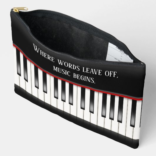 Pochette À Accessoires Clavier de piano avec devis (Ouvrir)