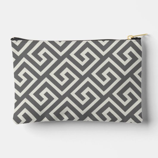 Pochette À Accessoires Clé grecque classique Carré Motif Swirl (Verso)