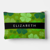 Pochette À Accessoires Cloches Vertes, Cloches Lucky, Votre Nom (Verso)